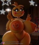 2026 3d_(artwork) 5_fingers areola barely_visible_genitalia barely_visible_vulva bib big_breasts blush blush_stickers breasts clitoris digital_media_(artwork) double_v_sign eyebrows eyelashes female female_humanoid feversfm fingers five_nights_at_freddy's five_nights_at_freddy's_2 genitals gesture hand_gesture heart_eyes heart_symbol hi_res huge_breasts humanoid looking_at_viewer machine navel nipple_piercing nipple_ring nipples orange_areola orange_nipples piercing ring_piercing robot robot_humanoid scottgames sharp_teeth solo teeth thick_thighs toy_chica_(fnaf) v_sign vulva wide_hips