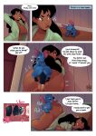  absurd_res alien areola ass_up bathrobe big_breasts big_butt black_hair blue_body blue_fur bodily_fluids breast_squish breasts butt cervical_penetration cleavage clothed clothing comic cum cum_in_uterus cum_in_vagina cum_inside dark_body dark_skin disney doggystyle duo experiment_(lilo_and_stitch) female forced from_behind_position fur genital_fluids genitals hair hi_res human interspecies larger_female lilo_and_stitch lips male male/female mammal mrmapache nani_pelekai nipples penetration penile penile_penetration penis penis_in_vagina perching_position robe sex size_difference smaller_male squish stitch_(lilo_and_stitch) thick_thighs uterus vaginal vaginal_penetration wide_hips 