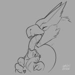 2d_animation ambiguous_gender animated anthro anthro_on_feral bestiality bestiality_kiss big_tongue blush blush_lines bodily_fluids capcom deep_kiss deep_throat dominant dominant_feral dominant_male drooling duo ear_piercing ear_ring excessive_saliva extreme_french_kiss eye_through_hair eyebrow_through_hair eyebrows eyes_closed female feral fisk_cerris fluid_on_face flying_wyvern french_kissing fur grabbed grabbing_from_behind hair heartbeat kissing kripi larger_male line_art long_hair male male/female mammal monochrome monster_hunter mustelid nargacuga neck_bulge neck_grab oral oral_penetration otter penetration piercing ring_piercing saliva saliva_on_chin saliva_on_face saliva_on_neck saliva_on_tongue saliva_string size_difference sloppy_kiss smaller_female submissive sucking_tongue tongue tongue_in_throat translucent translucent_hair