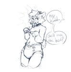 4_fingers ambiguous_gender anthro antlers blush blush_lines bodily_fluids clean_diaper clothed clothing deer dialogue diaper diaper_only english_text fingers greyscale hair horn index_to_index linked_speech_bubble mammal monochrome navel neemitenaide object_in_mouth offscreen_character pacifier pacifier_in_mouth portrait scut_tail short_tail simple_background sketch solo speech_bubble sweat tail text three-quarter_portrait three-quarter_view topless wavy_mouth wearing_diaper white_background