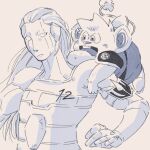  2021 anthro biped blush chiu dragon_quest dragon_quest:_the_adventure_of_dai duo embrace hug humanoid humanoid_hands hym_(dragon_quest) krks_dbmi mammal mouse murid murine rodent simple_background size_difference square_enix video_games 