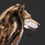  canid canine canis feral happy hi_res mammal paint tan texture wolf wolfywetfurr_(artist) 