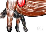  absurd_res balloon balls banding bound bulging_(disambiguation) cock_and_ball_torture coiling ekull equid equine feral flare_(disambiguation) genital_torture genitals hi_res horse inflatable male mammal penis solo vein 