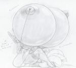 2025 absurd_res air_inflation alba_(blackfox85) anthro begging_for_more big_breasts big_butt big_nipples blackfox85 bodily_fluids bottomwear breast_expansion breasts butt canid canine close_to_bursting clothed clothing creaking creaking_breasts curvy_figure dialogue duo english_text expansion expansion_sound_effect eyelashes eyes_closed female female_focus fox fox_spirit gin_(blackfox85) groan groaning_breasts hair hair_bun hi_res hose hose_in_nipple hose_inflation hourglass_figure huge_breasts huge_butt huge_hips huge_nipples huge_thighs hyper hyper_breasts hyper_nipples inflation lagomorph larger_female leaning leaning_backward legwear leporid long_ears looking_pleasured male mammal monochrome mostly_nude_female mostly_nude_male motion_lines multi_tail nipples on_lap open_mouth rabbit scut_tail short_tail shorts shorts_only sitting size_difference small_waist spherical_breasts sweat tail text thick_thighs thigh_highs topless traditional_media_(artwork) wide_hips