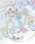  chimecho chingling closed_eyes closed_mouth commentary_request evolutionary_line floating highres mega_chimecho mega_pokemon no_humans open_mouth pokemon pokemon_(creature) pokemon_focus smile solid_oval_eyes wind_chime yellow_eyes yurano_(upao) 
