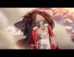  2020 ambiguous_gender attack_on_titan brown_body brown_fur brown_hair brown_markings detailed_background domestic_cat felid feline felis feral feral_with_hair feralized freckles fur green_eyes green_sclera hair heart_nose heart_symbol mammal markings mixed_breed pink_nose savannah_cat silveyytm solo spots tan_body tan_fur ymir_(shingeki_no_kyojin) 