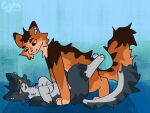 4:3 amber_eyes amber_sclera ambiguous_penetration anal black_body black_fur brown_body brown_fur cgm cocoafur_(cgm) colored_line_art cross-eyed digitigrade dipstick_ears domestic_cat duo ear_markings fan_character felid feline felis feral from_front_position fur gloves_(marking) hi_res leg_markings looking_at_another looking_at_partner looking_down looking_down_at_partner looking_pleasured lying male male/male mammal markings missionary_position multicolored_ears on_back penetration sex simple_background socks_(marking) sootfern_(blazybouncy) speckled_fur warriors_(book_series) white_body white_fur yellow_eyes yellow_sclera