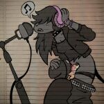 1:1 2025 anthro beanie belt black_bottomwear black_clothing black_collar black_hoodie black_nose black_panties black_pants black_shirt black_t-shirt black_topwear black_underwear bodily_fluids bottomwear bottomwear_down bracelet clothed clothing collar critter_(critteremitter) critteremitter cum cum_in_mouth cum_inside duo electronics english_description fellatio fur genital_fluids grey_body grey_fur grey_hair gynomorph gynomorph/male gynomorph_penetrating gynomorph_penetrating_male hair hair_over_eyes hand_on_head hand_on_partner's_head hat headgear headphones headwear hi_res hoodie humanoid_hands intersex intersex/male intersex_penetrating intersex_penetrating_male jewelry long_hair male male_penetrated mammal microphone murid murine open_mouth oral panties panties_down pants pants_down partially_clothed penetration penile penis_in_mouth pink_headphones pink_tongue pop_filter pushing_down pushing_head rat rodent sex shirt singing spiked_collar spikes studded_belt studs t-shirt tail tan_body tan_fur tongue topwear torn_clothing torn_shirt torn_t-shirt torn_topwear trans_(lore) trans_woman_(lore) travis_(critteremitter) underwear underwear_down wearing_collar