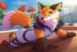 2024 5_fingers anthro arm_tuft artist_name belt blep brown_body brown_ears brown_fur brown_tail canid canine cheek_tuft clothing day digital_drawing_(artwork) digital_media_(artwork) dipstick_tail elbow_tuft epic_games facial_tuft fennix_(fortnite) fingers floor fortnite fox full-length_portrait fur gloves handwear hi_res inner_ear_fluff jumpsuit knee_pads leg_markings lens_flare leo-wolf looking_at_viewer male male_anthro mammal markings mouth_closed multicolored_body multicolored_fur multicolored_tail neck_tuft orange_body orange_eyes orange_fur orange_tail outside parasol plant portrait red_fox shaded shadow shoulder_pads sky socks_(marking) solo swimming_pool tail tail_markings text tongue tongue_out tree true_fox tuft water white_body white_fur white_tail wood wood_floor yellow_sclera zipper