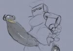  blushcrunch_studio bodily_fluids dandy's_world dandy_(dandy's_world) duo female flower for_a_head genital_fluids hyper leaking_precum male male/female nevescommander object_head plant precum pubes size_difference smegma tisha_(dandy's_world) 