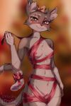 2026 2:3 5_fingers absurd_res accessory anthro areola artist_name biped blurred_background blush blush_lines bow_ribbon breasts brown_nose cheek_tuft chest_tuft claws countershading digital_media_(artwork) dipstick_tail domestic_cat eye_scar eyebrows eyelashes facial_scar facial_tuft faith_(unluckymireille) fangs felid feline felis female female_anthro finger_claws fingers fur furgonomics genitals gift_wrapped glistening glistening_eyes gloves_(marking) grey_body grey_fur grey_tail hair_accessory hair_bow hair_ribbon hi_res inner_ear_fluff legs_together looking_at_viewer mammal markings medium_breasts multicolored_body multicolored_fur multicolored_tail navel nipples nude nude_anthro nude_female orange_eyes pink_areola pink_nipples pointy_ears prick_ears ribbons scar smile smiling_at_viewer solo tail tail_accessory tail_bow tail_markings tail_ribbon teeth text thigh_gap tuft unluckymireille vulva whiskers white_body white_countershading white_eyebrows white_fur white_inner_ear_fluff white_tail white_tail_tip white_whiskers