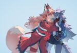 absurd_res and anthro canid canine canis female feral fox friend hi_res mammal sally she&#039;s shiiorina wolf woo! 