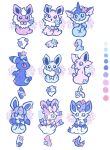  :3 alternate_color animal_focus black_eyes black_fur blue_eyes blue_fur bow bright_pupils brown_fur eevee espeon facial_mark fins fish_tail flareon flower forehead_jewel forehead_mark full_body glaceon green_fur head_fins highres jolteon leaf leafeon limited_palette looking_at_viewer lovewolf5122 neck_fur no_humans open_mouth orange_fur pink_flower pink_fur pokemon pokemon_(creature) pokemon_focus purple_eyes purple_flower purple_fur red_eyes ribbon shiny_pokemon sidelocks simple_background sitting spiked_tail sylveon tail umbreon vaporeon white_background white_fur white_pupils yellow_fur 