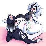 1:1 2026 5_fingers absurd_res anthro anthro_on_anthro back_tattoo balls barbell_piercing beanie big_butt big_penis biped black_beanie black_clothing black_collar black_eyebrows black_hat black_headwear black_hoodie black_nose black_tail black_topwear blush body_blush bottomless bottomless_anthro bottomless_male breasts butt butt_blush butt_tattoo canid canid_demon canine cheek_tuft closed_smile clothed clothed_anthro clothed_male clothing collar collar_only demon digital_media_(artwork) duo ear_piercing ear_ring ear_stud erection eyebrow_piercing eyebrow_ring eyebrows eyelashes facial_markings facial_piercing facial_tuft female female_anthro fingers fur furgonomic_hat furgonomic_headwear furgonomics genitals glans glistening glistening_butt glistening_genitalia glistening_glans glistening_penis grey_body grey_fur grey_hair grey_nose hair hat head_markings headgear headwear hellaverse hellhound helluva_boss hi_res hoodie hoodie_only hot_dogging humanoid_genitalia humanoid_penis inner_ear_fluff long_hair looking_back looking_down looking_down_at_partner loona_(helluva_boss) lovetopullmicke male male/female male_anthro mammal markings mismatched_genitalia mismatched_humanoid_penis mismatched_penis mouth_closed multicolored_body multicolored_clothing multicolored_fur multicolored_hoodie multicolored_tail multicolored_topwear mythological_canine mythological_creature mythology nude nude_anthro nude_female penis piercing pink_glans pink_inner_ear pointy_ears prick_ears purple_eyes red_sclera ring_piercing sex smile smiling_at_another smiling_at_partner spiked_collar spikes tail tattoo teeth topwear topwear_only tuft two_tone_body two_tone_fur two_tone_hoodie white_balls white_body white_clothing white_eyes white_fur white_hoodie white_inner_ear_fluff white_penis white_tail white_topwear