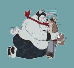 absurd_res anthro arm_grab armor beanie bear belly big_belly blush bodily_fluids bottomwear brown_body brown_fur camo camo_bottomwear camo_clothing camo_pants camo_print canid canine canis chain clothed clothing clothing_pull dialogue duo ear_piercing embarrassed english_text epic_games eye_patch eyes_closed eyewear fingerless_gloves fortnite french_kissing fur gloves handwear hat headgear headwear helmet hi_res kerchief kiss_on_lips kissing kneeling larger_sub licking making_out male male/male mammal mattinqq moobs musclegut muscular neckerchief neckwear nipples overweight overweight_male pants partially_clothed passionate passionate_kiss pattern_bottomwear pattern_clothing pattern_pants paws piercing polar_bear polar_patroller profanity seductive shirtless size_difference speech_bubble submissive submissive_male sweat tail tail_motion tailwag text tongue tongue_out ursine wendell_(fortnite) wolf