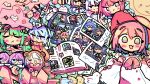  ._. 6+girls :3 :d absurdly_detailed_composition aiko_(osu!) alisa_(osu!) black_hair blue_hair brother_and_sister cameo cat cellphone_photo character_request cherry_blossoms chirou_(osu!) closed_mouth colored_bangs commentary contest_winner english_commentary everyone fang flower green_eyes green_hair highres kourihase long_hair mani_(osu!) mari_(osu!) mocha_(osu!) multicolored_hair multiple_girls open_mouth osu! outdoors photo_(object) photo_album pink_flower pink_hair pippi_(osu!) purple_hair second-party_source short_hair siblings smile taiko_no_tatsujin tama_(osu!) twins two-tone_hair wada_don white_cat white_hair yuzu_(osu!) 