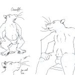  2020 anthro balls bulge clothing english_text eyes_closed genitals humanoid_hands jads_l_rutan male mammal multiple_poses murid murine pose rat rodent simple_background sitting sniffing solo text underwear white_background 