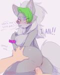  anthro blush bodily_fluids breasts canid canine canis digital_media_(artwork) duo female female_penetrated five_nights_at_freddy&#039;s five_nights_at_freddy&#039;s:_security_breach fur genital_fluids genitals green_hair hair human interspecies male male/female male_penetrating male_penetrating_female mammal marshmallow-ears nude penetration penis roxanne_wolf_(fnaf) scottgames sex shaded simple_background sketch text vaginal video_games wolf 