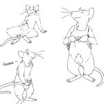  2021 anthro balls bulge clothed clothing erection erection_under_clothing eyes_closed genitals humanoid_hands jads_l_rutan male mammal mouse multiple_poses murid murine penis pose rodent shirt simple_background sitting solo topwear underwear white_background 