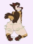  absurd_res ambiguous_gender andromorph anthro athletic big_butt blush blush_lines bodily_fluids brown_body brown_fur butt feet fur hi_res hindpaw hyaenid intersex kibbleztheyeen looking_at_viewer looking_back male mammal markings musk_clouds parker_(kibbleztheyeen) pawpads paws rear_view red_nose red_pawpads smelly smelly_feet smelly_paws smile solo stink_fumes striped_hyena striped_markings stripes sweat sweatdrop sweaty_butt sweaty_feet sweaty_paws tan_body tan_fur thick_thighs trans_(lore) trans_man_(lore) wide_hips yellow_body yellow_fur 