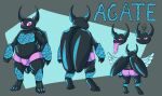  anthro aquamarine_(gem) arthropod beetle bulge chubby_male clothing crystal hi_res horn impishhyena insect long_tongue male model_sheet pincers purple_eyes slightly_chubby solo tongue tongue_out underwear wings 