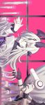  2girls absurdres arknights black_gloves black_shirt blonde_hair candle derivative_work dragon_girl dragon_horns drying drying_another's_hair drying_hair fire gloves green_eyes hair_dryer hair_over_one_eye highres holding holding_hair_dryer horns isikishoku_akn jacket layered_sleeves long_hair long_sleeves multiple_girls necrass_(arknights) official_alternate_costume one_eye_covered own_hands_together parody pink_background purple_fire reed_(arknights) reed_the_flame_shadow_(arknights) rotated shirt siblings simple_background single_glove sisters upper_body very_long_hair white_jacket zuutto_issho_(kitani_tatsuya) 