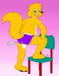  absurd_res bulge butt canid canine canis cellphone chair clothing dogget_(doggettdouglasmcdog) doggettdouglasmcdog domestic_dog furniture hi_res leaning_on_furniture male mammal phone purple_clothing purple_underwear solo text tongue tongue_out underwear 
