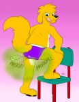  absurd_res bulge butt canid canine canis cellphone chair clothing dogget_(doggettdouglasmcdog) doggettdouglasmcdog domestic_dog fart fart_cloud fart_fetish furniture hi_res leaning_on_furniture male mammal phone purple_clothing purple_underwear solo speech_bubble text tongue tongue_out underwear 