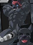 absurd_res anthro bdsm canid canine canis garjon_moon-hunter gimp_mask gimp_suit hi_res hypnosis latex male mammal mask mind_control monkeymuku mythological_canine mythological_creature mythology null_bulge solo toy werecanid werecanine werecreature werewolf wolf