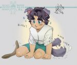  1boy aged_down animal_ears blush cat_tail child dog_ears dog_tail jojo_no_kimyou_na_bouken jonathan_joestar kemonomimi_mode phantom_blood tail tmblyeet 