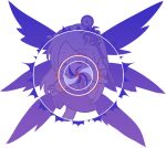  1other barefoot blue_skin chibi chibi_only closed_eyes closed_mouth colored_skin commentary_request dress feathered_wings full_body long_hair long_sleeves mirei_(miirei) multiple_wings other_focus parted_bangs purple_dress sariel_(touhou) seraph simple_background solo standing touhou touhou_(pc-98) transparent_background white_hair white_wings wide_sleeves wings 
