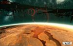 building cloud english_text glowing heads-up_display highres landscape logo outdoors planet realistic science_fiction sky space space_craft space_station star_(sky) star_conflict starry_sky 
