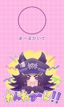  1girl animal_ears animal_hands black_hair blush commentary_request ears_through_headwear fangs fenomeno_(umamusume) flipped_hair gloves hat highres horse_ears horse_girl horseshoe_hat_ornament horseshoe_ornament long_hair looking_at_viewer multicolored_hair open_mouth paw_gloves peaked_cap purple_eyes purple_hair shirt teeth translation_request umamusume upper_teeth_only w3n6e 