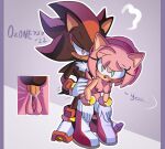 amy_rose anthro balls bodily_fluids breasts cum duo eulipotyphlan female genital_fluids genitals hedgehog hi_res male male/female mammal ozone737 penetration penile penile_penetration penis penis_in_pussy sega sex shadow_the_hedgehog signature sonic_the_hedgehog_(series) text vaginal vaginal_penetration 