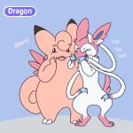  1:1 ambiguous_gender clefable eeveelution facepalm fur girls_laughing_(meme) laugh meme nintendo parody pink_body pink_fur pok&eacute;mon pok&eacute;mon_(species) purridoxical reaction_image shitpost sylveon text video_games 