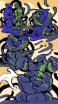 4_arms abs anthro aquatic balls big_balls big_penis duo ejaculation engis_(trencalos) eyeless fish flexing genitals glans goo_creature goo_transformation hand_on_penis hi_res hug huge_balls huge_penis humanoid humanoid_genitalia humanoid_penis kissing looking_at_another looking_at_partner male male/male markings merging multi_arm multi_limb muscular muscular_male pecs penis shark smile standing symbiote transformation transformation_sequence trencalos
