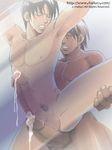  2boys against_glass cum cum_on_glass dicks_touching erection glass halluci huge_penis male male_focus multiple_boys multiple_penises nude penis penises_touching spread_legs uncensored yaoi 