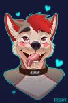  ahegao anthro bodily_fluids canid canine canis clemthehusky collar cum domestic_dog genital_fluids hi_res husky looking_pleasured male mammal nordic_sled_dog polosatik solo spitz 