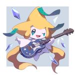 1:1 absurd_res ambiguous_gender ambiguous_humanoid electric_guitar floating generation_3_pokemon guitar hi_res holding_guitar holding_musical_instrument holding_object humanoid jirachi legendary_pokemon musical_instrument nintendo not_furry one_eye_closed open_mouth open_smile plucked_string_instrument pokemon pokemon_(species) simple_background smile solo string_instrument white_body yekongsky