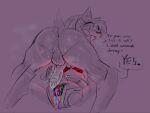 amy_rose andromorph andromorph/gynomorph anthro anus balls bodily_fluids butt claws dialogue duo eulipotyphlan genital_fluids genitals glowing glowing_eyes gynomorph hedgehog hi_res holding_penis intersex intersex/intersex looking_back machine mammal metal_sonic nude_gynomorph penis red_eyes robot sega sonic_the_hedgehog_(series) sweat sweaty_butt tail vince_(artist) wire