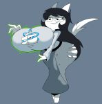 2026 animal_humanoid barefoot big_breasts big_butt bottomwear breast_expansion breasts butt canid canid_humanoid canine canine_humanoid clothing dog_humanoid dress expansion eyelashes eyewear feet female fur glasses green_aura grey_background grey_bottomwear grey_clothing grey_dress grey_skirt grey_sweater grey_topwear hair hi_res homestuck huge_breasts huge_butt humanoid jade_harley long_hair long_skirt long_tail mammal mammal_humanoid ms_paint_adventures power simple_background skirt smile solo sweater tail thick_thighs tomfoolery topwear torn_bottomwear torn_clothing torn_topwear white_body white_fur white_tail