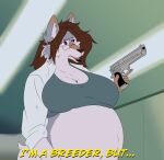  anthro canid canine canis colored female mammal maxim_theos meme pregnant pregnant_female simple_background solo wolf 