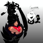 1:1 absurd_res anthro antlers armor big_butt black_armor brown_body brown_fur butt clothing darkner december_holiday deer deltarune dialogue domestic_cat ellipsis english_text exposed exposed_butt felid feline felis female friend_(deltarune) fur garfield_(series) garfield_the_cat gaster gradient_background grey_background group henriky_668 hi_res holding_melee_weapon holding_object holding_sword holding_weapon horn huge_butt humanoid lightner mammal melee_weapon meme mrdarknessart1's_roaring_knight multicolored_butt new_world_deer panties rear_view red_clothing red_panties red_underwear reindeer roaring_knight scut_tail short_tail simple_background speech_bubble sword tail text thick_thighs trio two_tone_butt unconvincing_armor undertale undertale_(series) underwear weapon white_background wide_hips
