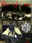 3:4 44hsvr absurd_res anthro badge black_body car chevrolet_corvette chevrolet_corvette_c6 cruiser electronic_arts felid hi_res holster jaguar looking_at_viewer male mammal need_for_speed need_for_speed_(most_wanted) pantherine police police_car police_officer police_vehicle sergeant_cross_(nfs:mw'05) vehicle