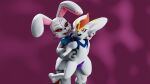  16:9 anonymous_artist anthro blender_(software) cinderace duo female five_nights_at_freddy&#039;s genitals grabbing_from_behind gynomorph hi_res humanoid imminent_sex intersex intersex/female lagomorph leporid mammal nintendo penis pok&eacute;mon pok&eacute;mon_(species) rabbit scottgames vanny_(fnaf) video_games widescreen 