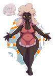 :3 actionbastardvirginblstr alpha_channel anthro apron apron_only big_breasts birthday breasts canid canine canis cleavage clothed clothing colored digital_media_(artwork) domestic_dog english_text female female_anthro full-length_portrait geometric_background half-closed_eyes hi_res looking_at_viewer mammal narrowed_eyes navel_outline nipple_outline poodle portrait simple_background solo speech_bubble spread_arms standing talking_to_viewer text wide_hips