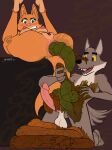anthro anus balls breasts butt canid canine canis canon_couple colored_feces diane_foxington dreamworks duo excessive_feces eyebrow_piercing facial_piercing feces feces_in_ass feces_on_body feces_on_face feces_on_snout feces_pile female fox fur gaping gaping_anus genitals green_eyes green_feces grey_body grey_fur hi_res humanoid_genitalia humanoid_penis hyper hyper_feces legs_up lying male mammal mr._wolf_(the_bad_guys) nipples nude nude_female nude_male on_back orange_body orange_fur penis piercing pooping pooping_on_another pooping_on_dick pooping_on_floor saggy_balls scatplay sharp_teeth smarmii_(artist) smearing smelly spread_butt spread_legs spreading teeth the_bad_guys true_fox unusual_feces vulva wolf