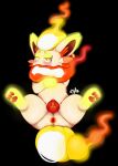 animal_genitalia animal_vulva anus black_background blush butt canine_genitalia canine_vulva colored digital_media_(artwork) feet female female_feral feral freckled_butt freckles generation_5_pokemon genitals hi_res inner_ear_fluff looking_at_viewer lying majika nintendo on_back one_eye_closed pawpads paws pokemon pokemon_(species) presenting presenting_hindquarters quadruped signature simple_background soles solo spread_legs spreading tuft vulva wink winking_at_viewer zorua