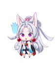  1girl absurdres black_sash blue_kimono chibi chibi_only diamond-shaped_pupils diamond_(shape) edomura_niniko full_body gradient_clothes gradient_kimono hands_up highres japanese_clothes kimono long_hair long_sleeves nhk_(voiceroid) obi official_art okobo open_mouth parted_bangs pink_eyes platform_sandals ponytail psd_available sandals sash simple_background socks solo standing sweat symbol-shaped_pupils tabi thick_eyebrows touhoku_itako transparent_background variant_set very_long_hair voiceroid white_hair white_kimono white_socks wide_sleeves 