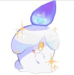  :d arrow_cupertino blue_fire colored_skin commentary fire full_body litwick looking_at_viewer no_humans open_mouth paint_chat_(medium) pokemon pokemon_(creature) pokemon_focus smile solo white_background white_skin yellow_eyes 